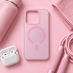 کاور هیبریدی مات دولایه مدل MagFrost مناسب برای گوشی Xiaomi Redmi 13 / Redmi 13X (رنگ صورتی پاستیلی)