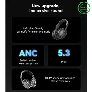 هدفون بلوتوثی با قابلیت ANC Hifi Sound از برند YESIDO EP08 (100% اورجینال)