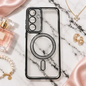 قاب گوشی طرح Swarovski مناسب برای Samsung Galaxy S25 fe (مشکی)