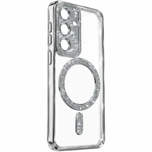 قاب گوشی طرح Swarovski مناسب برای Samsung Galaxy S25 fe (نقره ای)