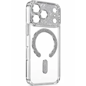 قاب گوشی طرح Swarovski مناسب برای iPhone 17 Pro Max (نقره ای)