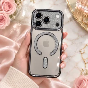 قاب گوشی طرح Swarovski مناسب برای iPhone 17 Pro (مشکی)