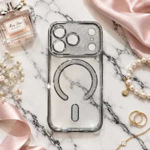 قاب گوشی طرح Swarovski مناسب برای iPhone 17 Pro (نقره ای)