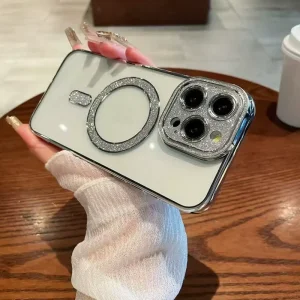 قاب گوشی طرح Swarovski مناسب برای iPhone 17 Pro (نقره ای)