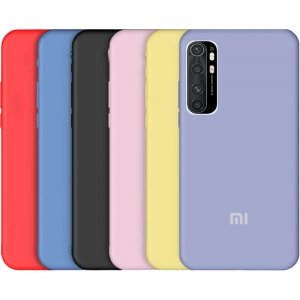 قاب گوشی Xiaomi MI Note 10 Lite سیلیکونی اورجینال پاک کنی مدل پایین باز صددرصد ضد لک ساخت ویتنام