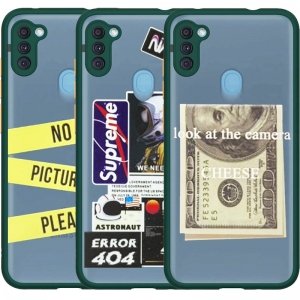 کاور فانتزی هیبریدی مناسب برای گوشی Samsung Galaxy A11 مدل پشت مات محافظ لنزدار سری طرحدار پسرانه