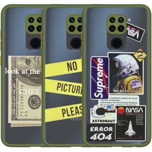 کاور فانتزی هیبریدی مناسب برای گوشی Xiaomi Redmi Note 9 مدل پشت مات محافظ لنزدار سری طرحدار پسرانه