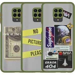 کاور فانتزی هیبریدی مناسب برای گوشی Xiaomi Redmi Note 9 Pro Max مدل پشت مات محافظ لنزدار سری طرحدار پسرانه