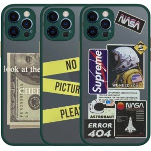 کاور فانتزی هیبریدی مناسب برای گوشی IPHONE 12 Pro Max مدل پشت مات محافظ لنزدار سری طرحدار پسرانه