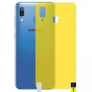 برچسب نانو پشت گوشی Samsung Galaxy A20 / A30 مدل فول کاور شفاف آنتی شوک