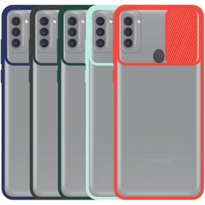 قاب محافظ مناسب برای گوشی Samsung Galaxy A11 مدل ماکرو شیلد محافظ لنزدار طرح پشت مات