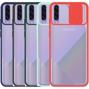 قاب محافظ مناسب برای گوشی Samsung Galaxy A50 / A50S مدل ماکرو شیلد محافظ لنزدار طرح پشت مات