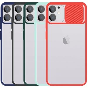 قاب محافظ مناسب برای گوشی IPHONE 12 مدل ماکرو شیلد محافظ لنزدار طرح پشت مات