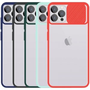 قاب محافظ مناسب برای گوشی IPHONE 12 Pro Max مدل ماکرو شیلد محافظ لنزدار طرح پشت مات