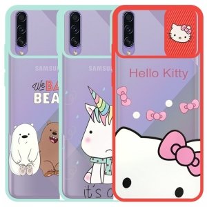 قاب طرحدار دخترانه مناسب برای گوشی Samsung Galaxy A50S مدل ماکرو شیلد محافظ لنزدار فانتزی