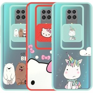 قاب طرحدار دخترانه مناسب برای گوشی Xiaomi Redmi Note 9 Pro Max مدل ماکرو شیلد محافظ لنزدار فانتزی