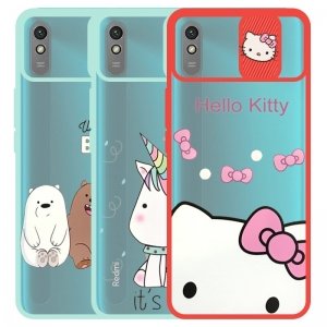 قاب طرحدار دخترانه مناسب برای گوشی Xiaomi Redmi 9A / 9AT مدل ماکرو شیلد محافظ لنزدار فانتزی