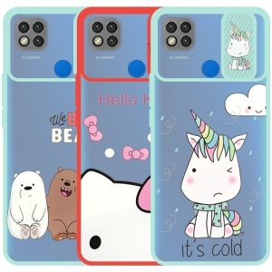 قاب طرحدار دخترانه مناسب برای گوشی Xiaomi Redmi 9C مدل ماکرو شیلد محافظ لنزدار فانتزی