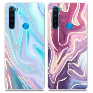 کاور شاین مناسب برای گوشی Xiaomi Redmi Note 8 مدل imd گلدلاین طرح کهکشانی