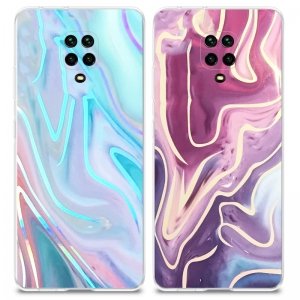 کاور شاین مناسب برای گوشی Xiaomi Redmi Note 9 Pro Max مدل imd گلدلاین طرح کهکشانی