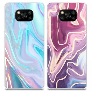 کاور شاین مناسب برای گوشی Xiaomi POCO X3 nfc مدل imd گلدلاین طرح کهکشانی