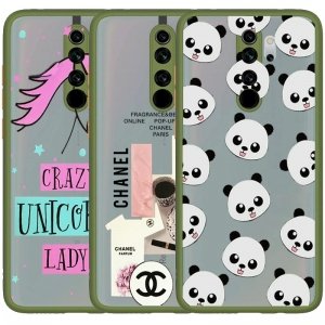 کاور فانتزی هیبریدی مناسب برای گوشی Xiaomi Redmi Note 8 Pro مدل پشت مات محافظ لنزدار سری طرحدار دخترانه