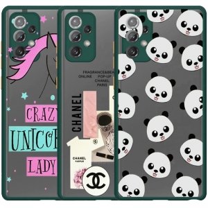 کاور فانتزی هیبریدی مناسب برای گوشی Samsung Galaxy A72 5G مدل پشت مات محافظ لنزدار سری طرحدار دخترانه