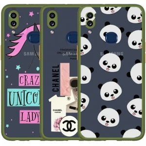 کاور فانتزی هیبریدی مناسب برای گوشی Samsung Galaxy A10S مدل پشت مات محافظ لنزدار سری طرحدار دخترانه