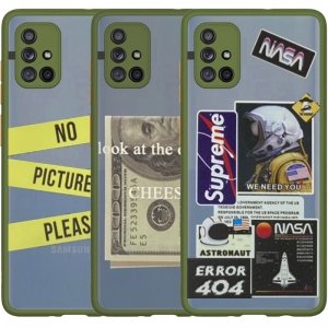 کاور فانتزی هیبریدی مناسب برای گوشی Samsung Galaxy A31 مدل پشت مات محافظ لنزدار سری طرحدار پسرانه