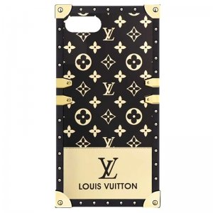 قاب گوشی IPHONE 7 PLUS / 8 PLUS مدل صندوقی طرح لویی ویتون به همراه زنجیر و پلاک ست