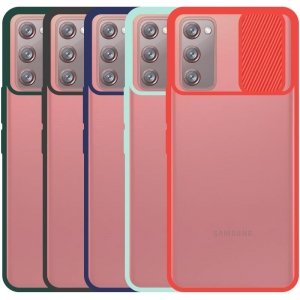 قاب محافظ مناسب برای گوشی Samsung Galaxy S20 FE مدل ماکرو شیلد محافظ لنزدار طرح پشت مات