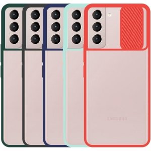 قاب محافظ مناسب برای گوشی Samsung Galaxy S21 5G مدل ماکرو شیلد محافظ لنزدار طرح پشت مات