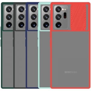 قاب محافظ مناسب برای گوشی Samsung Galaxy Note 20 Ultra مدل ماکرو شیلد محافظ لنزدار طرح پشت مات