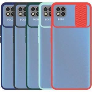 قاب محافظ مناسب برای گوشی Xiaomi POCO C3 مدل ماکرو شیلد محافظ لنزدار طرح پشت مات