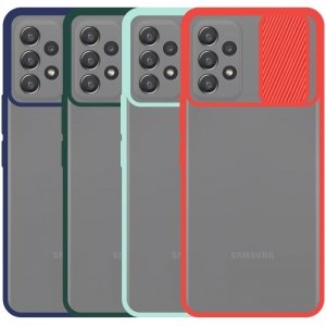 قاب محافظ مناسب برای گوشی Samsung Galaxy A52 5G مدل ماکرو شیلد محافظ لنزدار طرح پشت مات