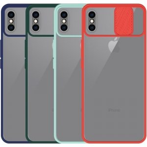 قاب محافظ مناسب برای گوشی IPHONE XS MAX مدل ماکرو شیلد محافظ لنزدار طرح پشت مات