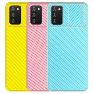 قاب و گارد محافظ مناسب برای گوشی Samsung Galaxy A02S مدل اسلاید کمرا طرح رنگی کشویی