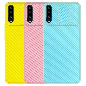 قاب و گارد محافظ مناسب برای گوشی Samsung Galaxy A30S مدل اسلاید کمرا طرح رنگی کشویی