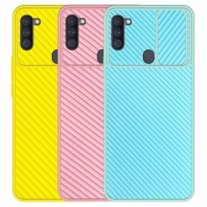 قاب و گارد محافظ مناسب برای گوشی Samsung Galaxy A11 مدل اسلاید کمرا طرح رنگی کشویی