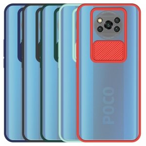 قاب و گارد محافظ مناسب برای گوشی Xiaomi POCO X3 Pro مدل ماکرو شیلد محافظ لنزدار طرح پشت مات