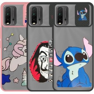 قاب طرحدار دخترانه و پسرانه مناسب برای گوشی Xiaomi Redmi 9T مدل ماکرو شیلد محافظ لنزدار فانتزی