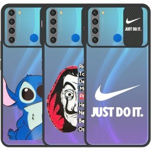 قاب طرحدار دخترانه و پسرانه مناسب برای گوشی Xiaomi Redmi Note 8 مدل ماکرو شیلد محافظ لنزدار فانتزی