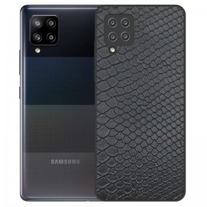 قاب چرم VIP دیزاین مناسب برای گوشی Samsung Galaxy A42 مدل محافظ لنزدار طرح چرم کروکودیل (صنعتی)