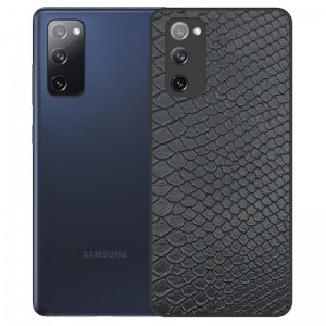 قاب چرم VIP دیزاین مناسب برای گوشی Samsung Galaxy S20 FE مدل محافظ لنزدار طرح چرم کروکودیل (صنعتی)