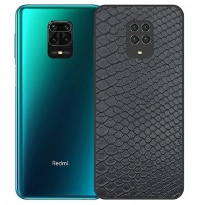 قاب چرم VIP دیزاین مناسب برای گوشی Xiaomi Redmi Note 9S مدل محافظ لنزدار طرح چرم کروکودیل (صنعتی)