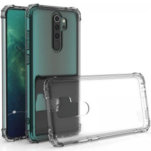 گارد محافظ ایربگ دار برای گوشی Xiaomi Redmi 9 مدل تمام ژله ای شفاف محافظ لنزدار