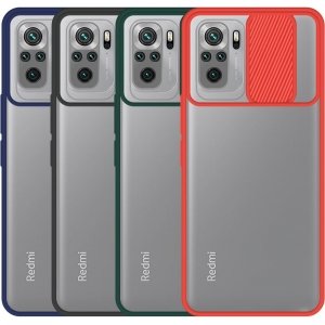 قاب محافظ مناسب برای گوشی Xiaomi Redmi Note 10S مدل ماکرو شیلد محافظ لنزدار طرح پشت مات