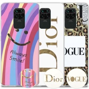 قاب فانتزی گلدلاین مناسب برای گوشی Xiaomi Redmi Note 9 مدل imd طرحدار دخترانه همراه با پاپ سوکت