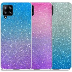 قاب اکلیلی ستاره ای مناسب برای گوشی Samsung Galaxy A12 / M12 مدل براق  ژله ای دخترانه و زنانه شاین (رنگ ثابت)