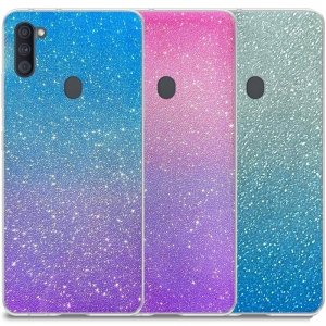 قاب اکلیلی ستاره ای مناسب برای گوشی Samsung Galaxy A11 مدل براق  ژله ای دخترانه و زنانه شاین (رنگ ثابت)